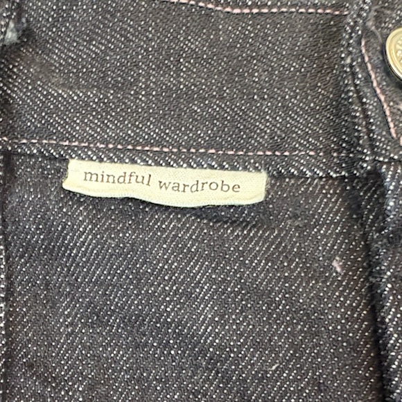 Mindful Wardrobe High-Rise Button-Fly Jeans Dark Indigo | Workwear Minimalist - Picture 9 of 14